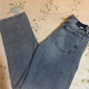 Stylish Blue Straight Leg Jeans